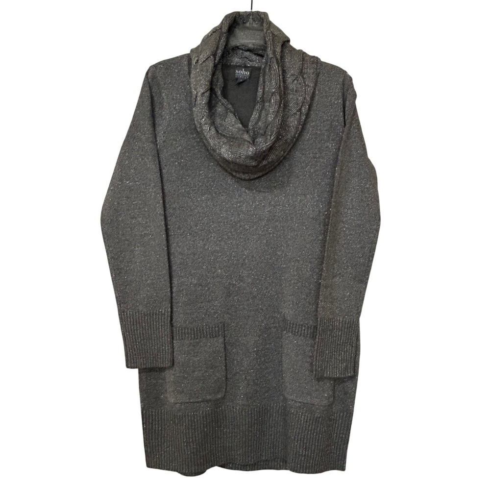NY & Company Soho Street‎ Gray Turtleneck Sweater Dress Size Small NWT